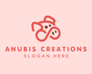 Pig Pork Animal logo design