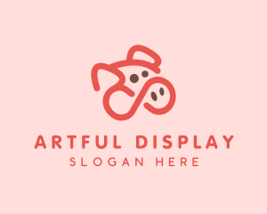 Pig Pork Animal logo design