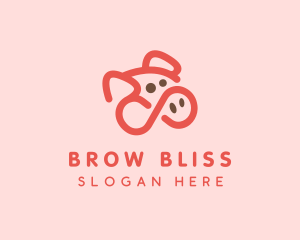 Pig Pork Animal logo design