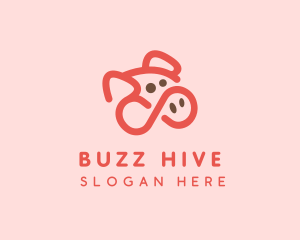 Pig Pork Animal logo design