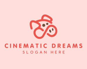 Pig Pork Animal logo design