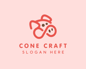 Pig Pork Animal logo design