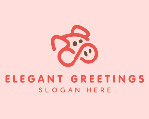 Pig Pork Animal logo design