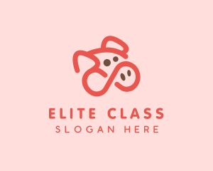 Pig Pork Animal logo design