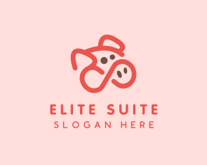 Pig Pork Animal logo design