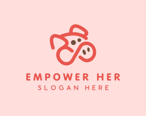 Pig Pork Animal logo design