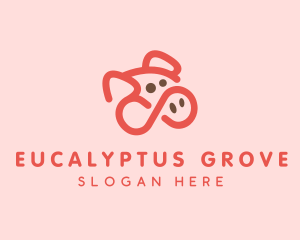 Pig Pork Animal logo design