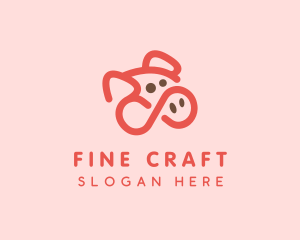 Pig Pork Animal logo design