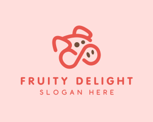 Pig Pork Animal logo design