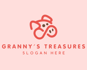 Pig Pork Animal logo design