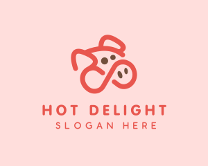 Pig Pork Animal logo design