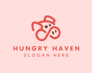 Pig Pork Animal logo design