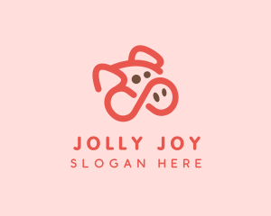 Pig Pork Animal logo design