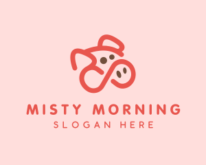 Pig Pork Animal logo design