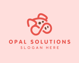 Pig Pork Animal logo design