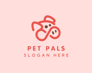 Pig Pork Animal logo design