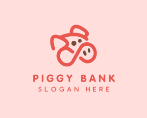 Piggy - Pig Pork Animal logo design