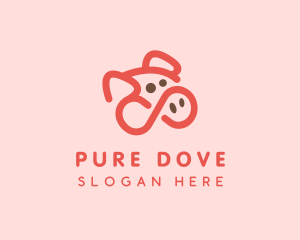 Pig Pork Animal logo design