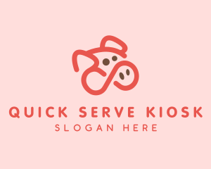 Pig Pork Animal logo design