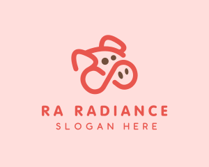 Pig Pork Animal logo design