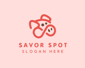 Pig Pork Animal logo design