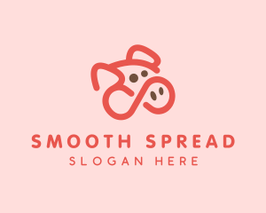 Pig Pork Animal logo design