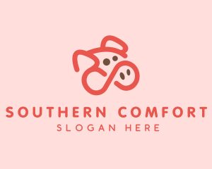 Pig Pork Animal logo design