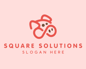 Pig Pork Animal logo design