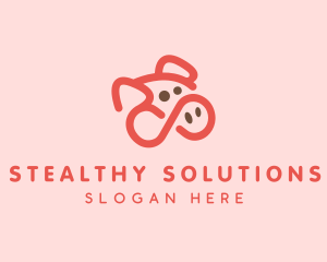 Pig Pork Animal logo design