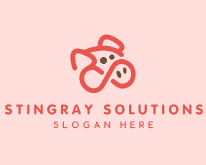 Pig Pork Animal logo design