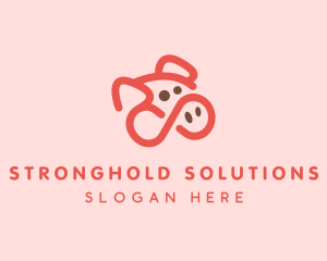 Pig Pork Animal logo design