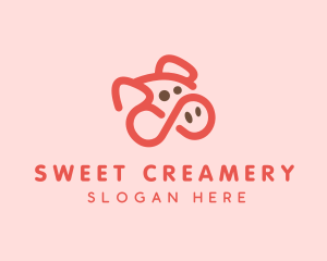 Pig Pork Animal logo design