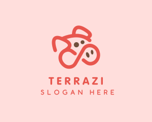 Pig Pork Animal logo design