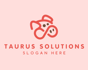 Pig Pork Animal logo design