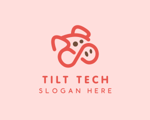 Pig Pork Animal logo design