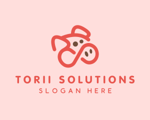 Pig Pork Animal logo design