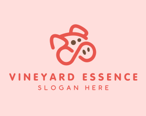 Pig Pork Animal logo design