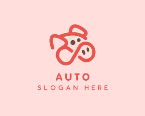 Pig Pork Animal logo design
