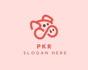 Pig Pork Animal logo design