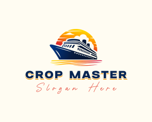 Sunset Cruise Ship Logo