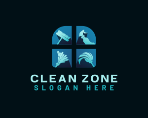 Sanitary - Housekeeping Sanitary Cleaning logo design