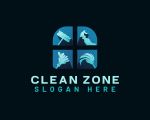 Housekeeping Sanitary Cleaning logo design