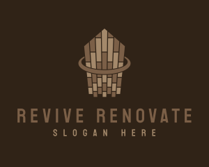 Renovate - Wooden Tiles Carpentry logo design