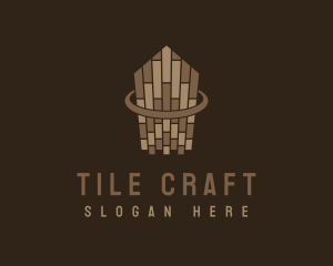 Wooden Tiles Carpentry logo design