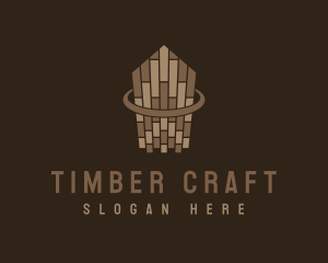 Wooden - Wooden Tiles Carpentry logo design