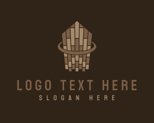 Wooden - Wooden Tiles Carpentry logo design