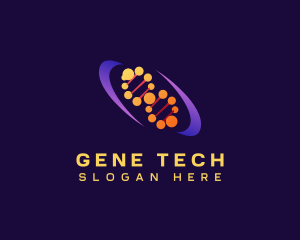 Dna - Natural Molecular DNA logo design