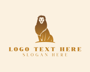Leader - Lion Animal  Wildlife logo design