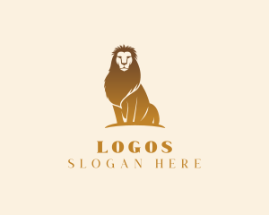 Kingdom - Lion Animal  Wildlife logo design