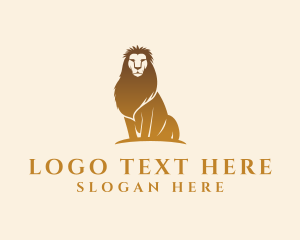 Leader - Golden Lion Business logo design